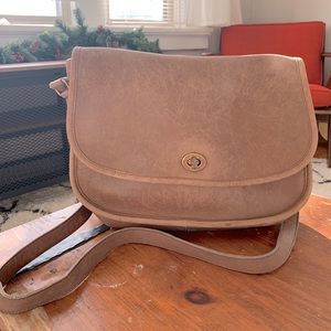 Vintage Leather Satchel Coach Bag